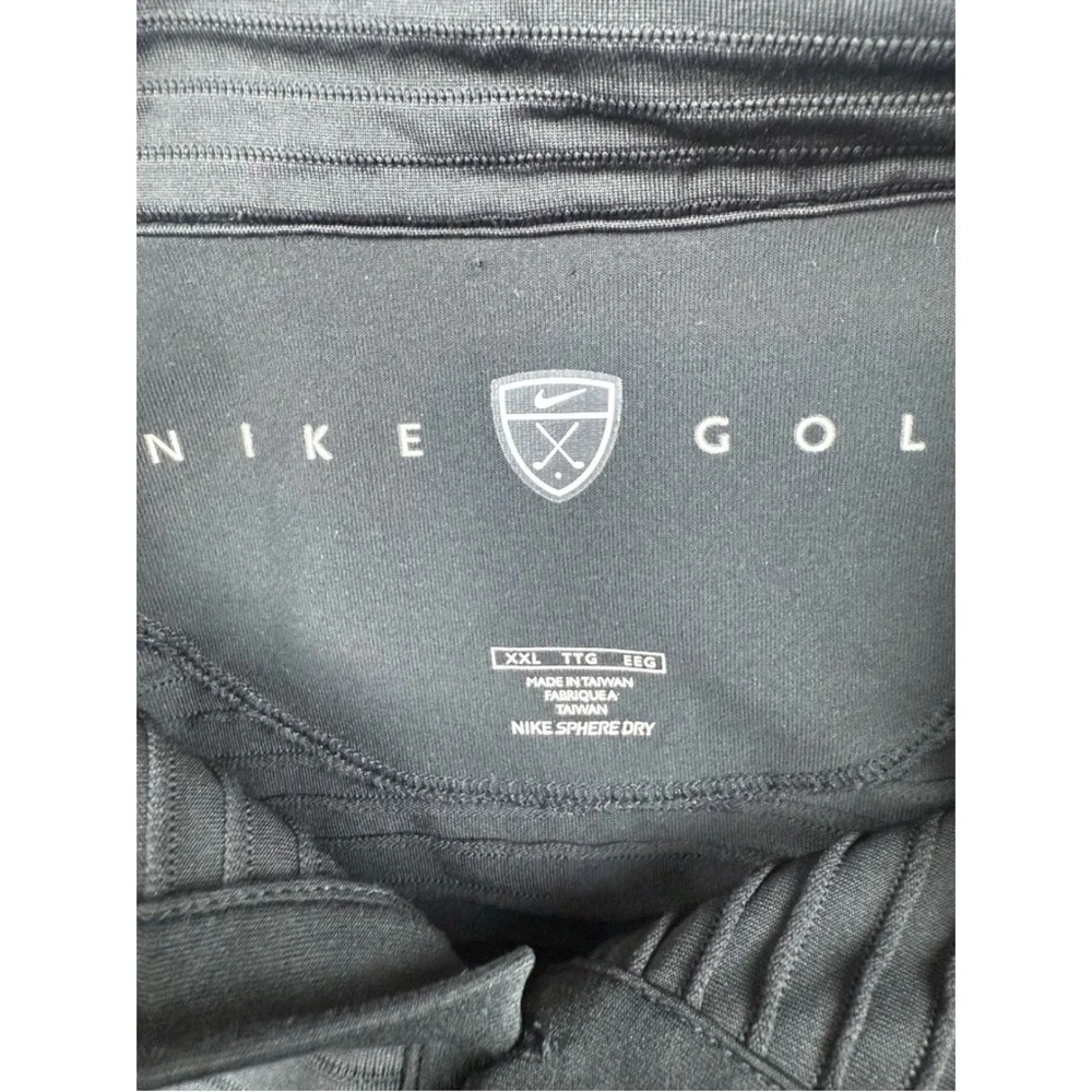 Nike Golf Polo Shirt Men's 2XL Black Short Sleeve Sphere Dry Diamond Performance